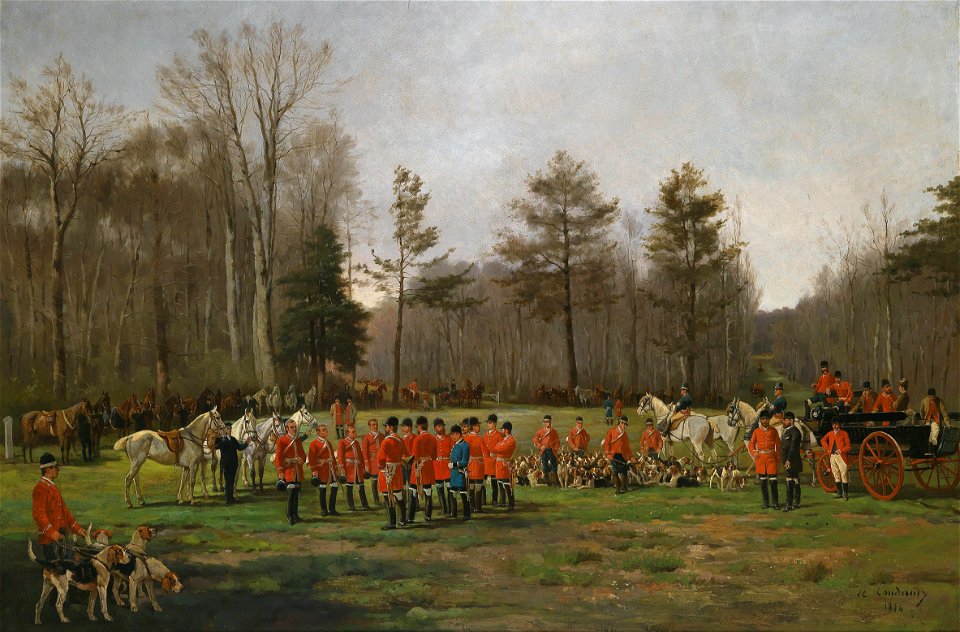 Charles Fernand de Condamy Vor der Fuchsjagd 1884