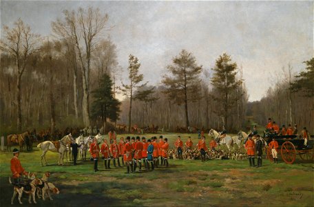 Charles Fernand de Condamy Vor der Fuchsjagd 1884