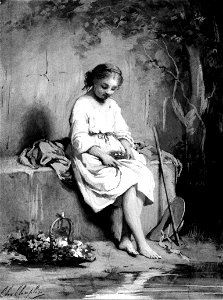 Charles Chaplin - Girl with Birds Nest - Walters 371593