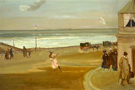 Charles Conder (1868-1909) - Windy Day at Brighton - N03645 - National Gallery