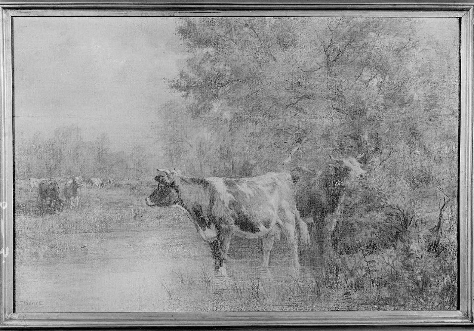 Charles Franklin Pierce - Landscape with Cattle - 25.177 - Museum of Fine Arts
