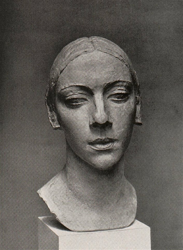 Charles Despiau - Frauenkopf, Gips