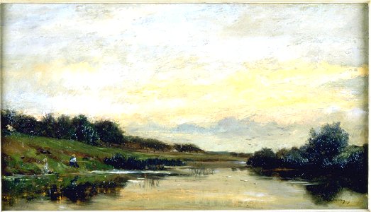 Charles François Daubigny - Landscape, Evening - UMMA