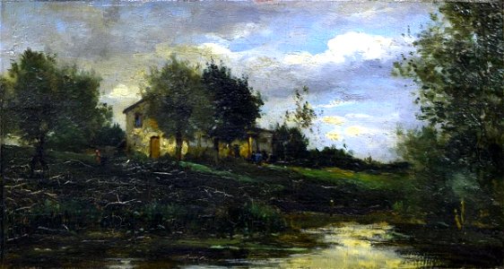 Charles François Daubigny - The Brook - 1925.169.1 - Reading Public Museum