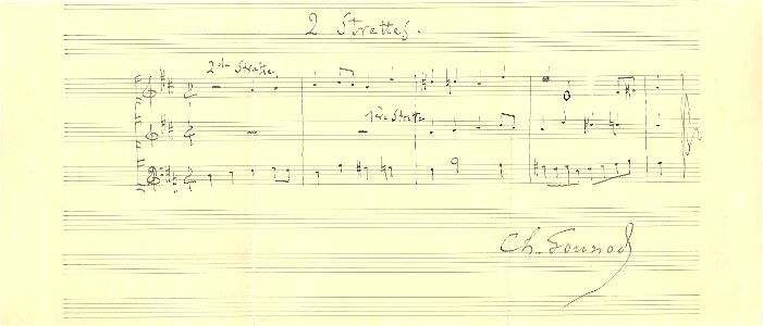 Charles Gounod Autograph