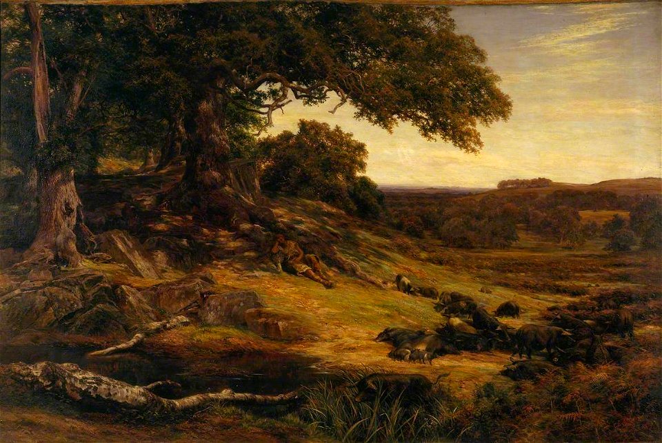 Charles Edward Johnson (1832-1913) - The Swineherd, Gurth, Son of Beowulph - N01606 - National Gallery