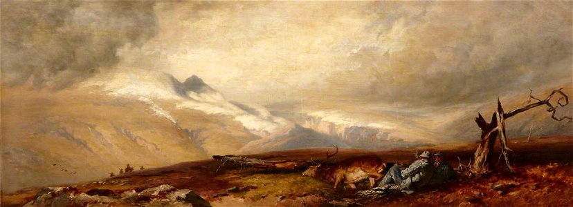 Charles Grey (c.1808-1892) - The Snowy Corries of Ben y Bourd, Braemar, 20 September 1856 - 1221322 - National Trust