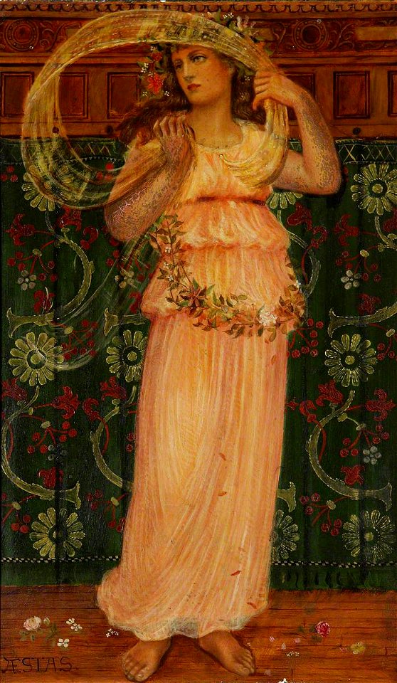 Charles Eamer Kempe (1837-1907) - Oak Canopy Settle, Four Seasons, Summer - 1288303.3 - National Trust