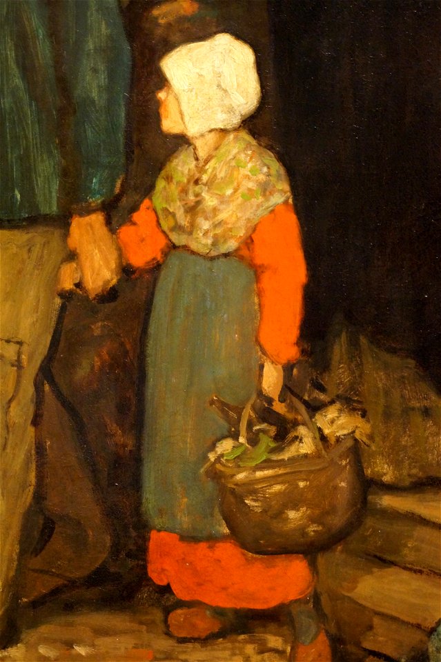 Charles De Groux (Komen 1825-Brussel 1870) - De uitdrijving (detail)