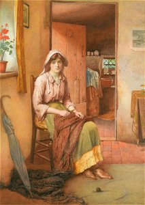 Charles Edward Wilson The fisherman's wife 1904. Free illustration for personal and commercial use.