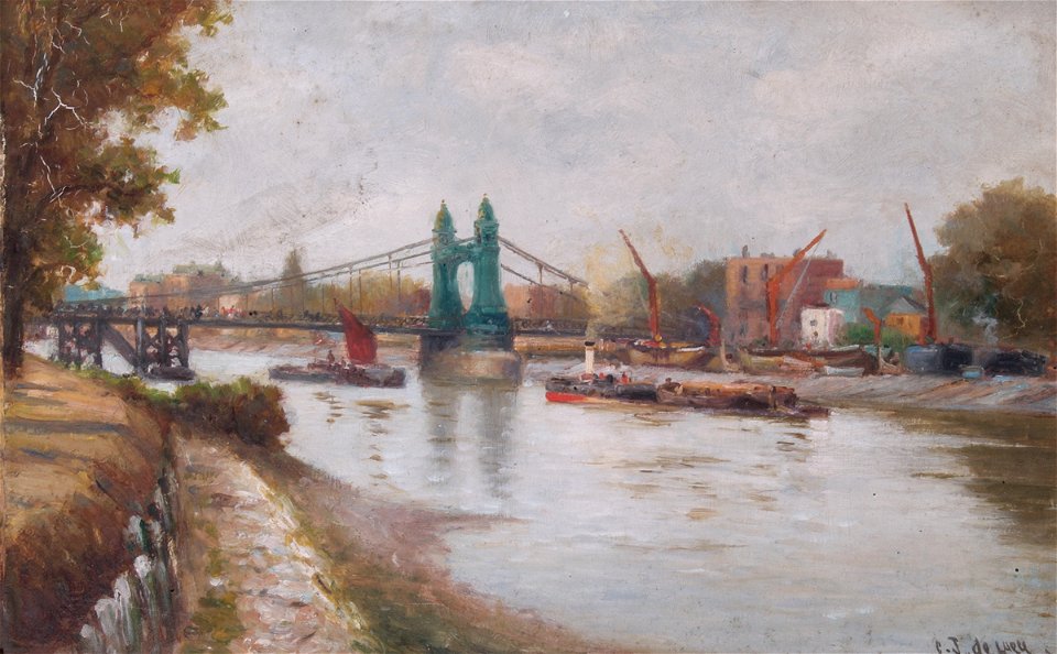 Charles John De Lacey - Hammersmith Bridge, London