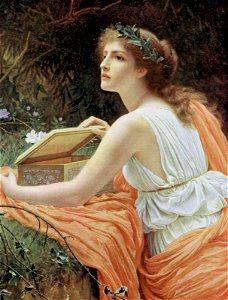 Charles Edward Perugini - Pandora's box. Free illustration for personal and commercial use.