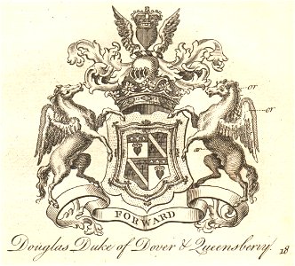 Charles Douglas, 3rd Duke of Queensberry bookplate