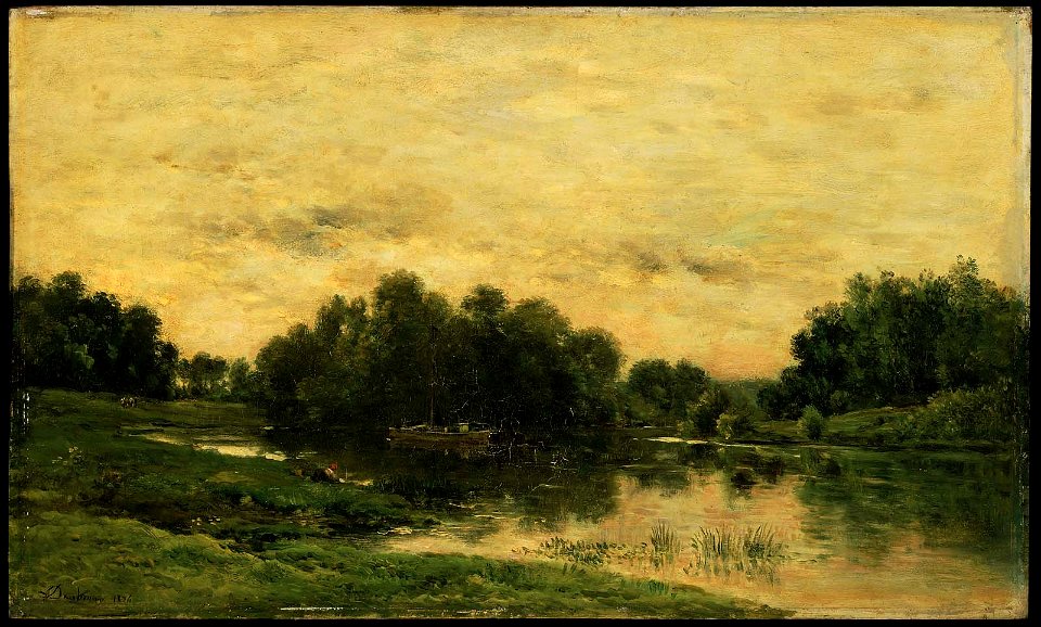 Charles François Daubigny - Ile-de-Vaux on the Oise near Auvers - 23.400 - Museum of Fine Arts