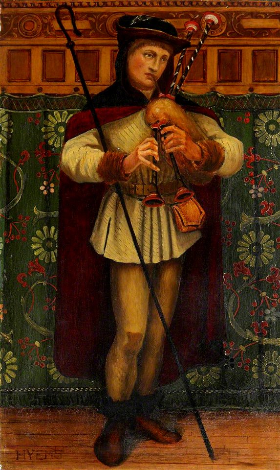Charles Eamer Kempe (1837-1907) - Oak Canopy Settle, Four Seasons, Winter - 1288303.1 - National Trust