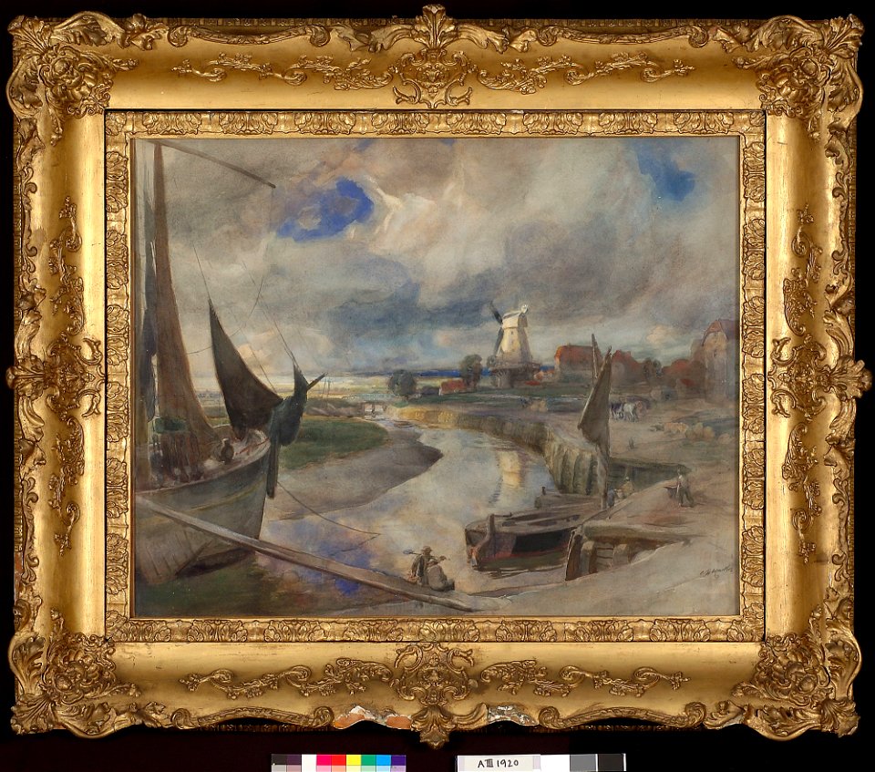 Charles H. Macie - Valkoinen tuulimylly - A III 1920 - Finnish National Gallery
