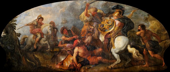Charles de La Fosse - Alexandre le Grand à la chasse aux lions - Google Art Project