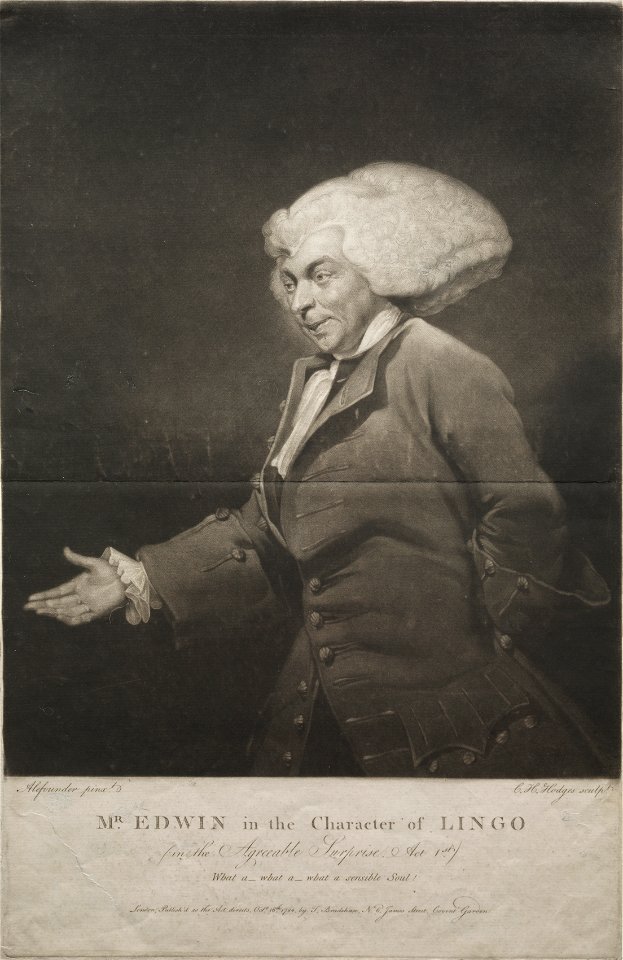 Charles Howard Hodges (British, 1764-1837) - Mr. Edwin in the Character of Lingo - 1943.308 - Cleveland Museum of Art