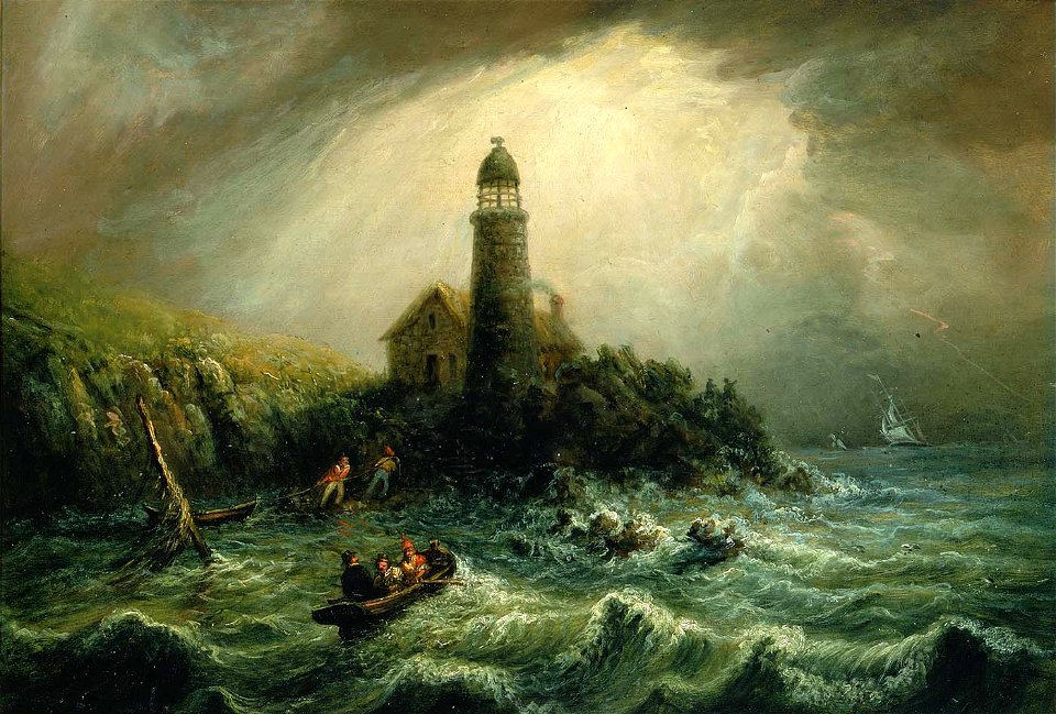 Charles Hubbard - Sea View of Cape Poge Lighthouse - 1976.116 - Smithsonian American Art Museum