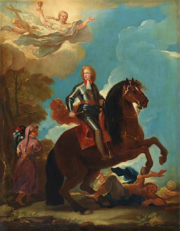 Charles II, King of Spain, on horseback (by anonymous artist) - Museo del Prado, Madrid