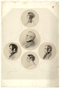 Charles Kemble; Adelaide Kemble; Frances Anne ('Fanny') Kemble; John Mitchell Kemble; Henry Vincent James Kemble by Richard James Lane