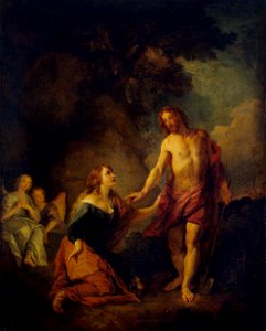 Charles de La Fosse - Christ Appearing to Mary Magdalene - WGA12307. Free illustration for personal and commercial use.