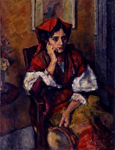 Charles Guérin - Italian Woman with Tambourine - Google Art Project