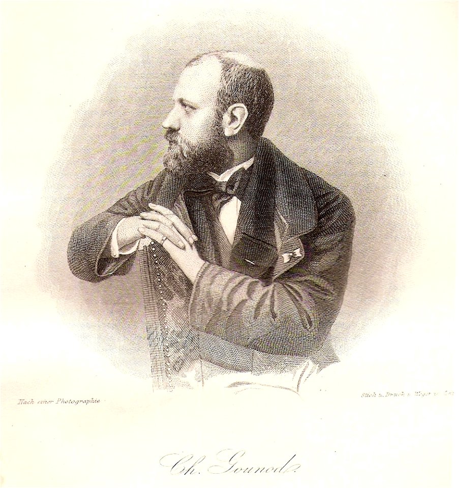 Charles Gounod, Stahlstich 1863
