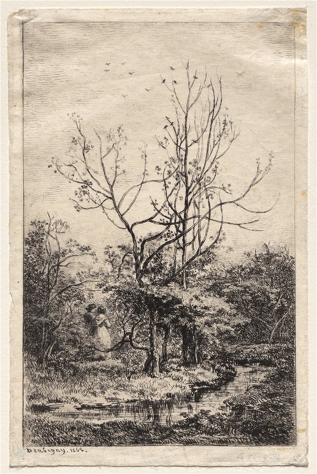 Charles François Daubigny (French, 1817-1878) - Le Verger - 1956.654 - Cleveland Museum of Art
