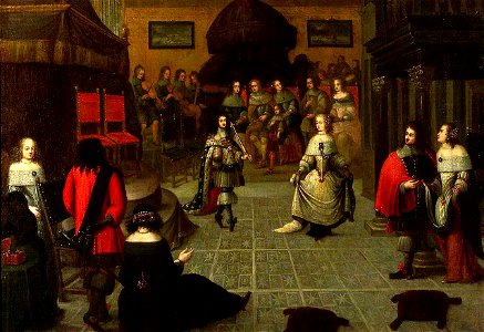 Charles II Dancing at The Hague, the Netherlands