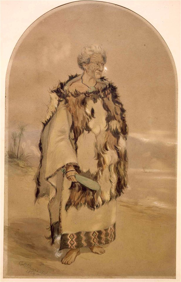 Charles Decimus Barraud, Portrait of Te Rangihaeata, 1854, Reference Number B-004-023