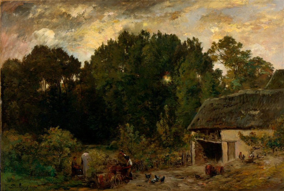 Charles François Daubigny - Le Tonnelier (1872)