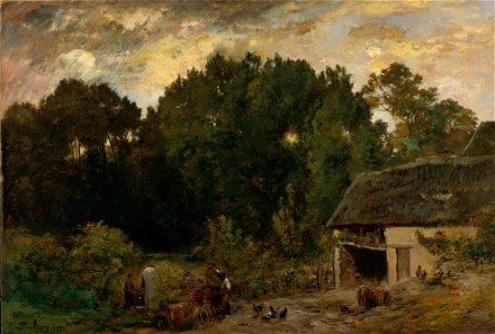 Charles François Daubigny - Le Tonnelier (1872)