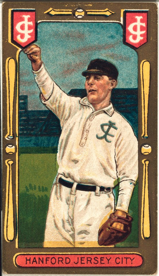 Charles Hanford, Jersey City Team, baseball card portrait LCCN2008677909