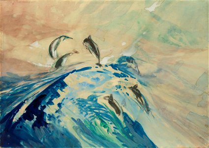 Charles Herbert Woodbury - Porpoises - P11e2 - Isabella Stewart Gardner Museum