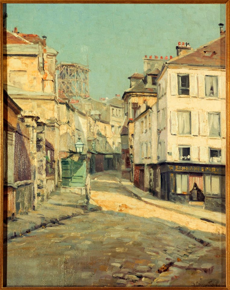 Charles Jean Coussedière - La Rue Norvins à Montmartre - P60BIS - Musée Carnavalet