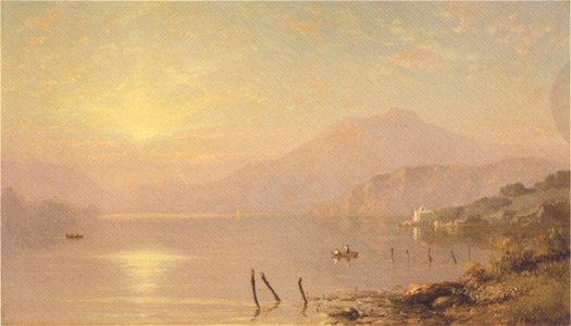 Charles Henry Gifford - 'Morning on the Hudson', oil on canvas