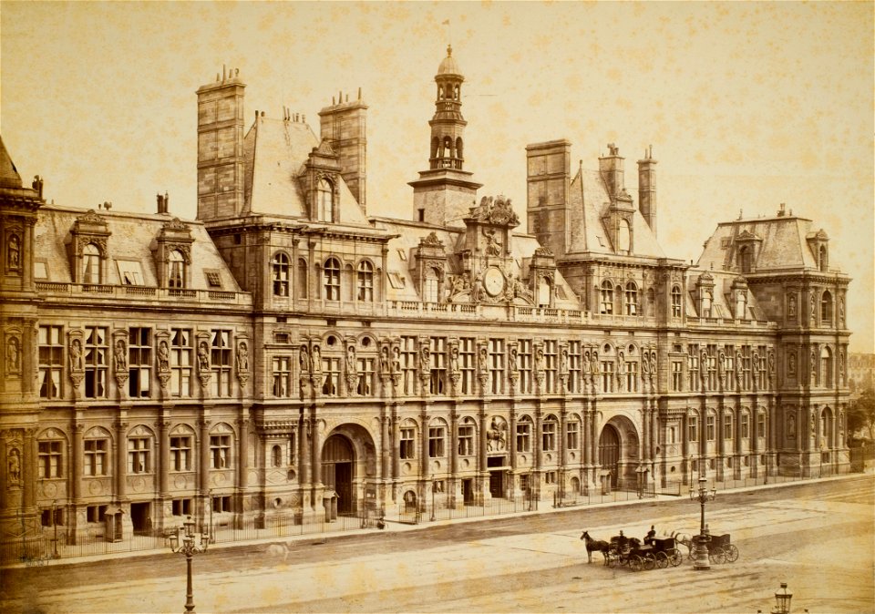Charles Marville - Hôtel de Ville, Paris - Google Art Project