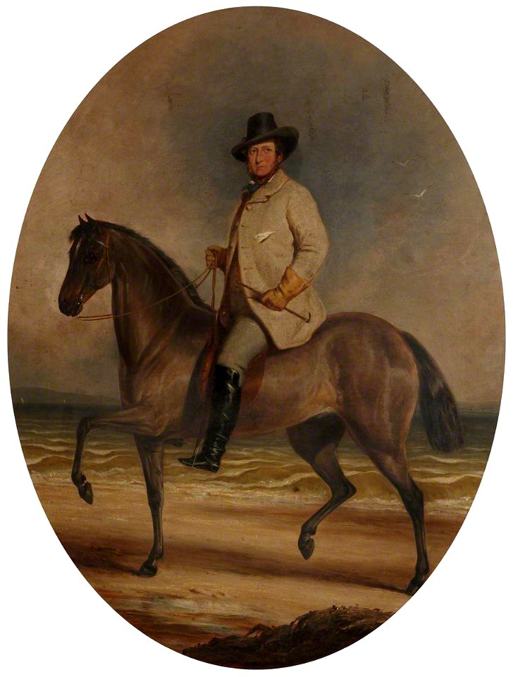 Charles Grey (c.1808-1892) - Frederick William Robert Stewart (1805–1872), 4th Marquess of Londonderry, KP, PC, on a Horse by the Sea - 1221323 - National Trust