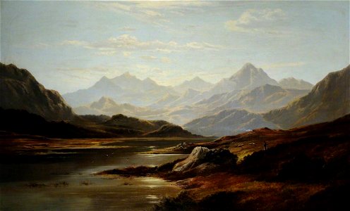 Charles Leslie (1835-1890) - Thirlmere Looking towards Helvellyn - 419347 - National Trust
