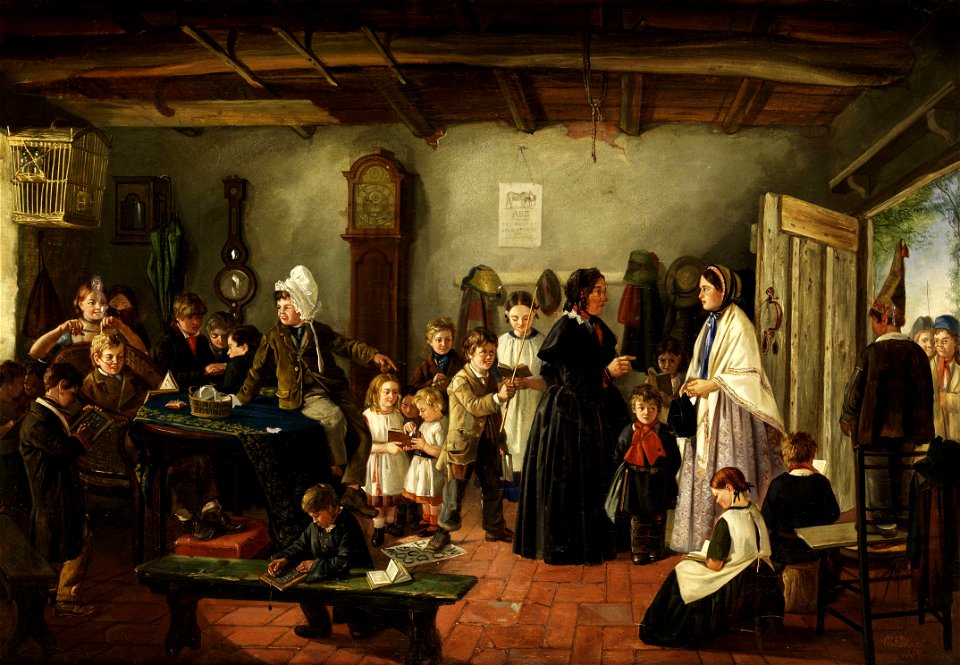 Charles Hunt Visit to the Classroom 1859
