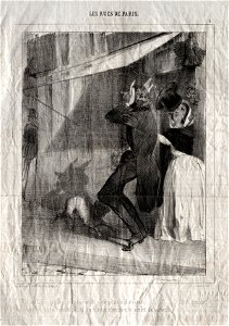 Charles Joseph Traviès de Villers (French, 1804-1859) - Les Rues de Paris, En voila encore des mécaniques du cinq cent mille noms...c'est quelque chapelier - 1943.480 - Cleveland Museum of Art