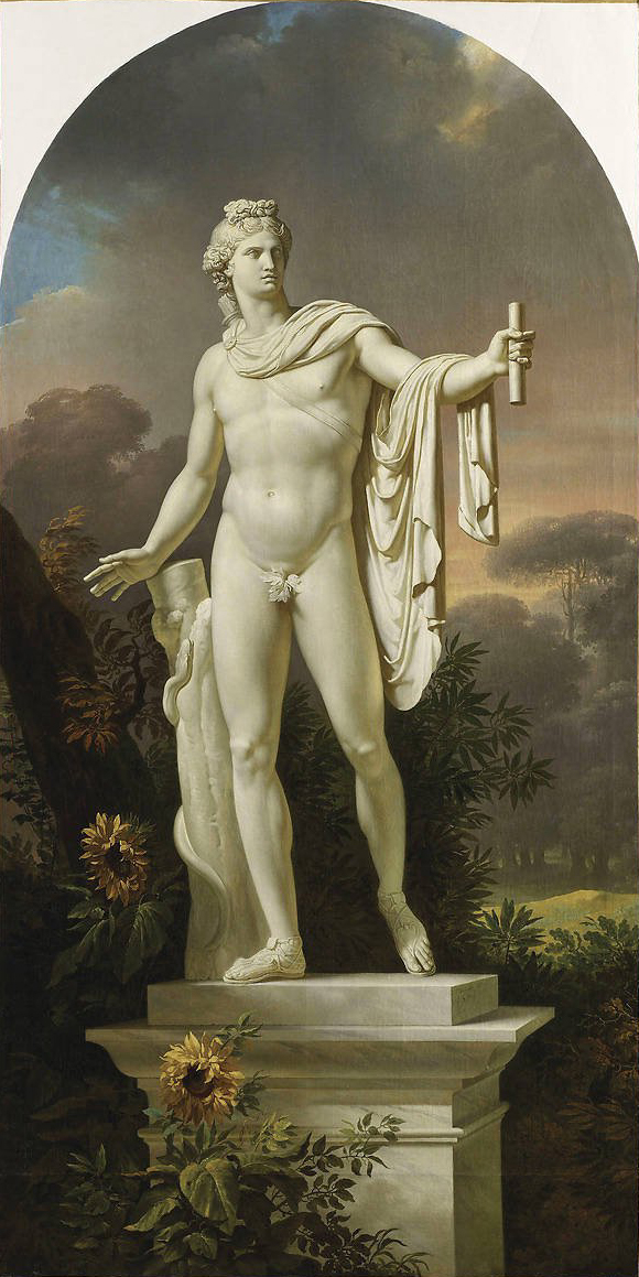 Charles Meynier - Apollo Belvedere in a Landscape