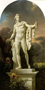 Charles Meynier - Apollo Belvedere in a Landscape