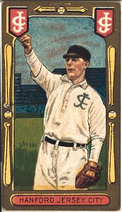 Charles Hanford, Jersey City Team, baseball card portrait LCCN2008677909