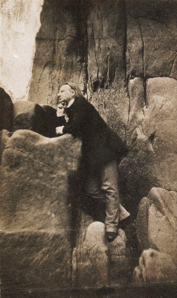 Charles Hugo - Victor Hugo on the Rock of the Exiles - Google Art Project