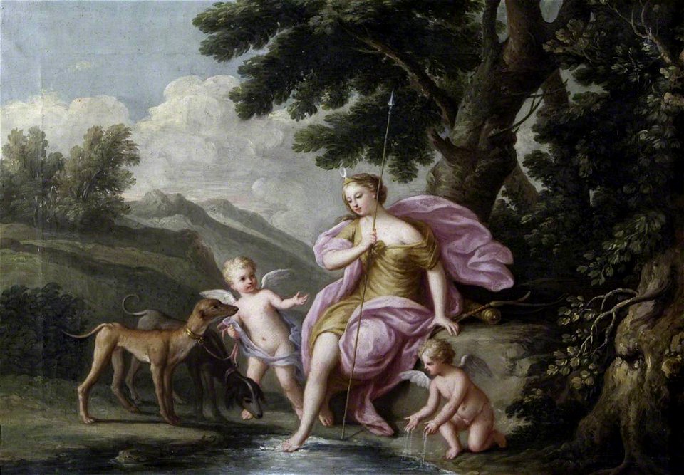 Charles Lucy (1692-after 1767) (attributed to) - Diana with Cupids at the Bath - 533913 - National Trust