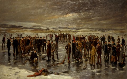 Charles Martin Hardie - Curling at Carsebreck - Google Art Project. Free illustration for personal and commercial use.