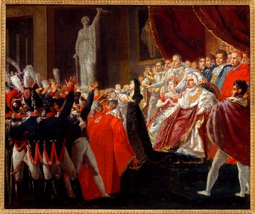 Charles Lafont - S A R Monseigneur le duc de Bordeaux présenté au peuple et à l'armée par S A R Madame la duchesse de - P434 - Musée Carnavalet
