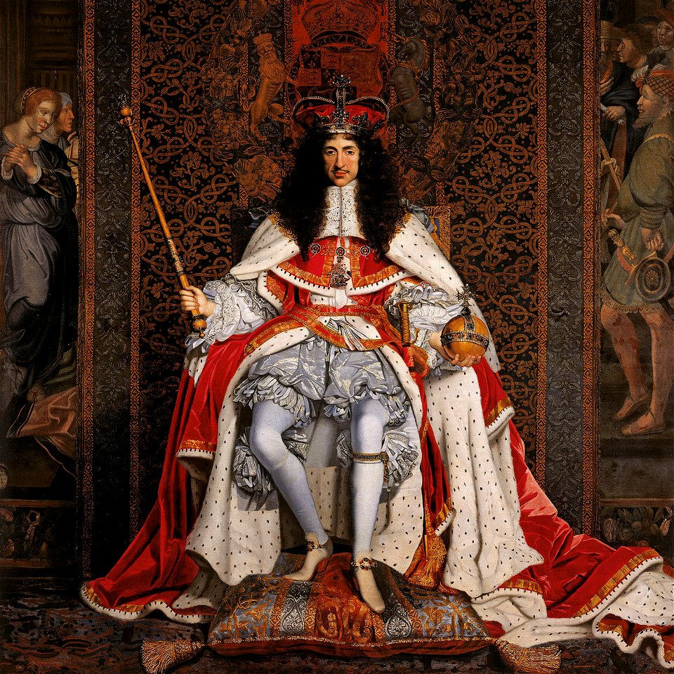 Charles II of England in Coronation robes